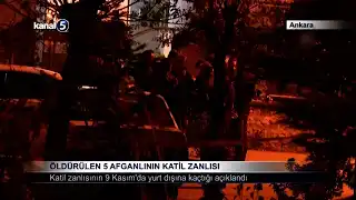 Öldürülen 5 Afganlının Katil Zanlısı