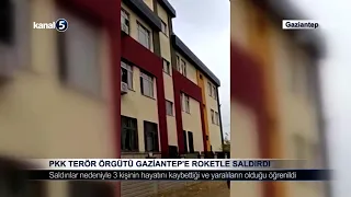 PKK Terör Örgütü Gaziantep’e Roketle Saldırdı