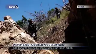 PKK’nın Sabotajcısı Suriye’de Öldürüldü