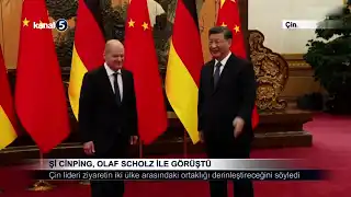 Şi Cinping, Olaf Scholz İle Görüştü