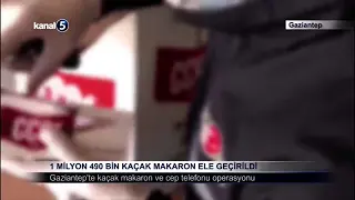1 Milyon 490 Bin Kaçak Makaron Ele Geçirildi