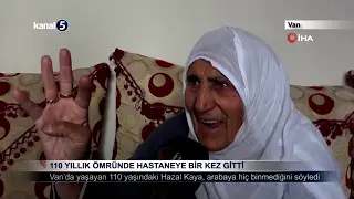 110 Yıllık Ömründe Hastaneye Bir Kez Gitti