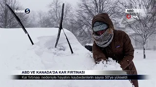 ABD ve Kanada’da Kar Fırtınası