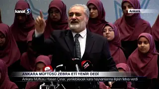 Ankara Müftüsü Zebra Eti Yenir Dedi