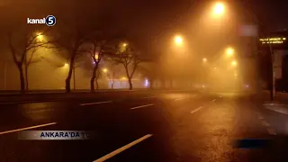 Ankara’da Yoğun Sis Etkili Oldu