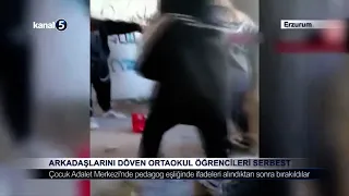 Arkadaşlarını Döven Ortaokul Öğrencileri Serbest