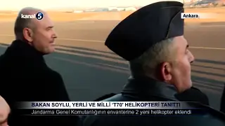 Bakan Soylu, Yerli Ve Milli ‘T70′ Helikopteri Tanıttı
