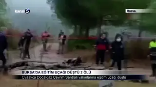 Bursa’da Eğitim Uçağı Düştü 2 Ölü