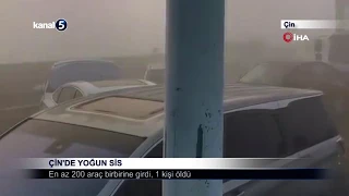 Çin’de Yoğun Sis