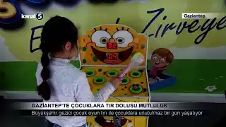 Gaziantep’te Çocuklara Tır Dolusu Mutluluk