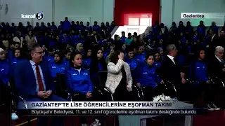 Gaziantep’te Lise Öğrencilerine Eşofman Takımı
