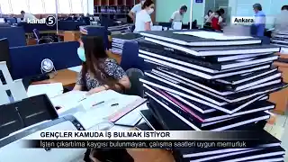 Gençler Kamuda İş Bulmak İstiyor