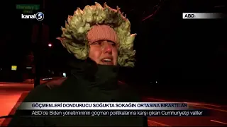Göçmenleri Dondurucu Soğukta Sokağın Ortasına Bıraktılar