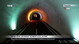 İspir-Rize Seyahat Süresi Azalacak