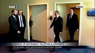 Lavrov ve Bayramov Telefonla Görüştü