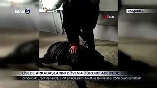 Lisede Arkadaşlarını Döven 4 Öğrenci Adliyede