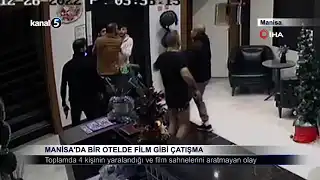 Manisa’da Bir Otelde Film Gibi Çatışma