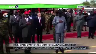 Milli Marş Okunurken Cumhurbaşkanı Altına İşedi
