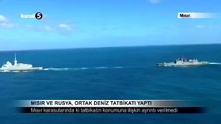Mısır ve Rusya, Ortak Deniz Tatbikatı Yaptı
