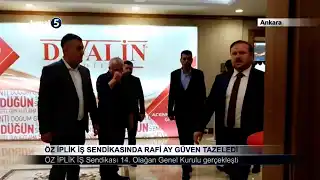 Öz İplik İş Sendikasında Rafi Ay Güven Tazeledi