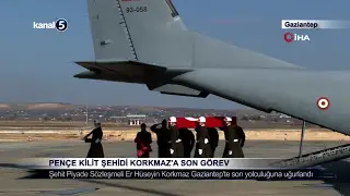 Pençe Kilit Şehidi Korkmaz’a Son Görev