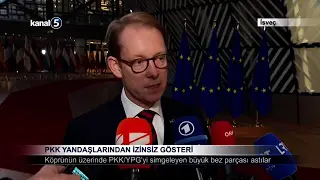 PKK Yandaşlarından İzinsiz Gösteri