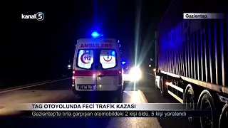 TAG Otoyolunda Feci Trafik Kazası
