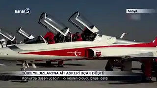 Türk Yıldızları’na Ait Askeri Uçak Düştü