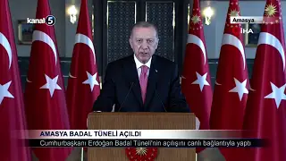 Amasya Badal Tüneli Açıldı