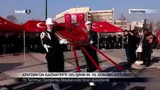 Atatürk’ün Gaziantep’e Gelişinin 90. Yıl Dönümü Kutlandı –