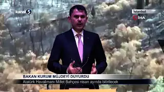 Bakan Kurum Müjdeyi Duyurdu