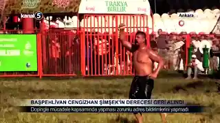 Başpehlivan Cengizhan Şimşek’in Derecesi Geri Alındı