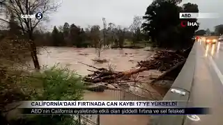 California’daki Fırtınada Can Kaybı 17’ye Yükseldi
