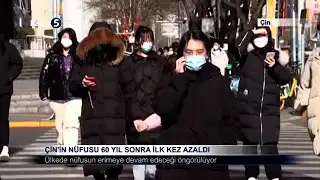 Çin’in Nüfusu 60 Yıl Sonra İlk Kez Azaldı