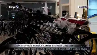 Gaziantep’te İl Temsilcilerine Bisiklet Dağıtımı