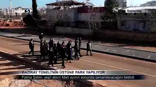 Gaziray Tüneli’nin Üstüne Park Yapılıyor