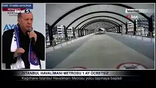 İstanbul Havalimanı Metrosu 1 Ay Ücretsiz