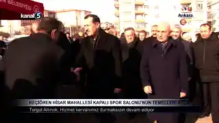 Keçiören Hisar Mahallesi Kapalı Spor Salonu’nun Temelleri Atıldı