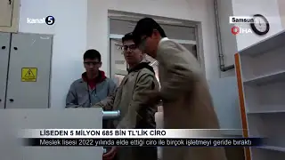 Liseden 5 Milyon 685 Bin TL’lik Ciro