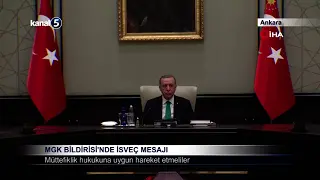 MGK Bildirisi’nde İsveç Mesaji