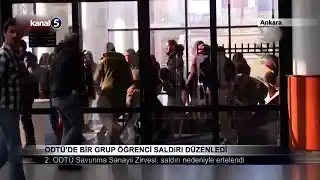 ODTÜ’de Bir Grup Öğrenci Saldırı Düzenledi