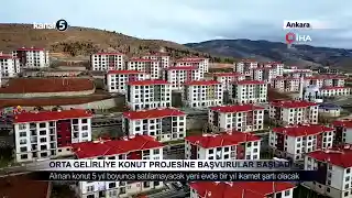 Orta Gelirliye Konut Projesine Başvurular Başladı