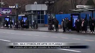 Özel Halk Otobüsleri Artık HO Plakalı