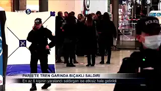 Paris’te Tren Garında Bıçaklı Saldırı