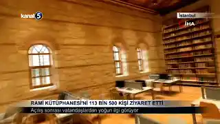 Rami Kütüphanesi’ni 113 Bin 500 Kişi Ziyaret Etti