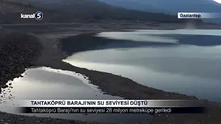 Tahtaköprü Barajı’nın Su Seviyesi Düştü