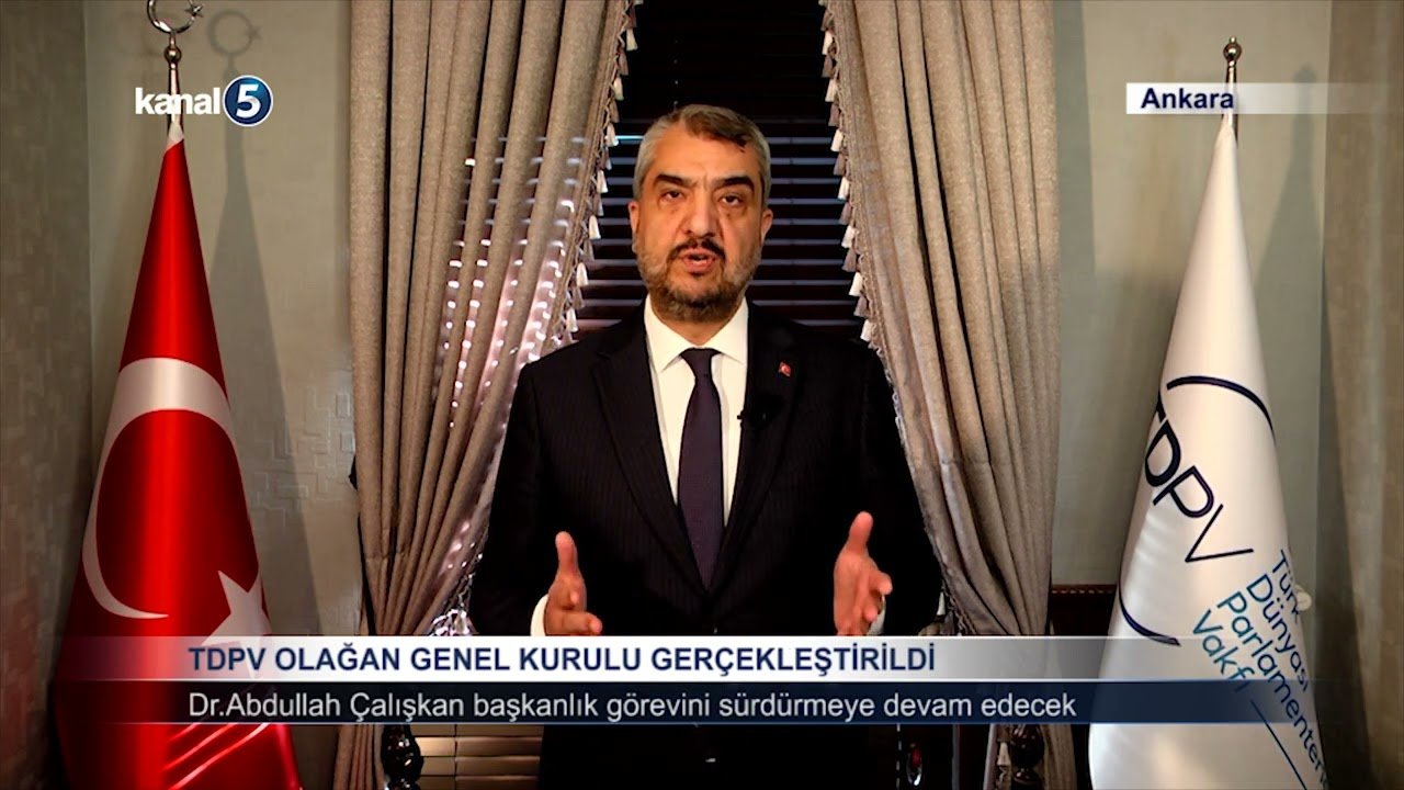 TDPV Başkanı Dr.Abdullah Çalışkan güven tazeledi