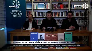 TYB’nin “Yılın Yazar, Fikir Adamı ve Sanatçıları Ödülleri”