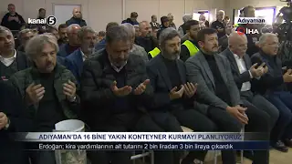 Adıyaman’da 16 bine yakın konteyner kurmayı planlıyoruz