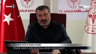 BAKAN KOCA’DAN UYARI